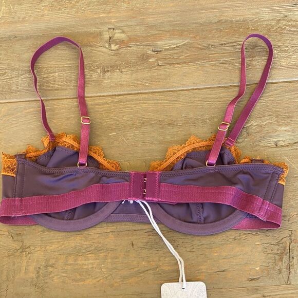 Free People Aralie Lace Trim Underwire Bra Size 32 Matching panties diff listing - Picture 7 of 8